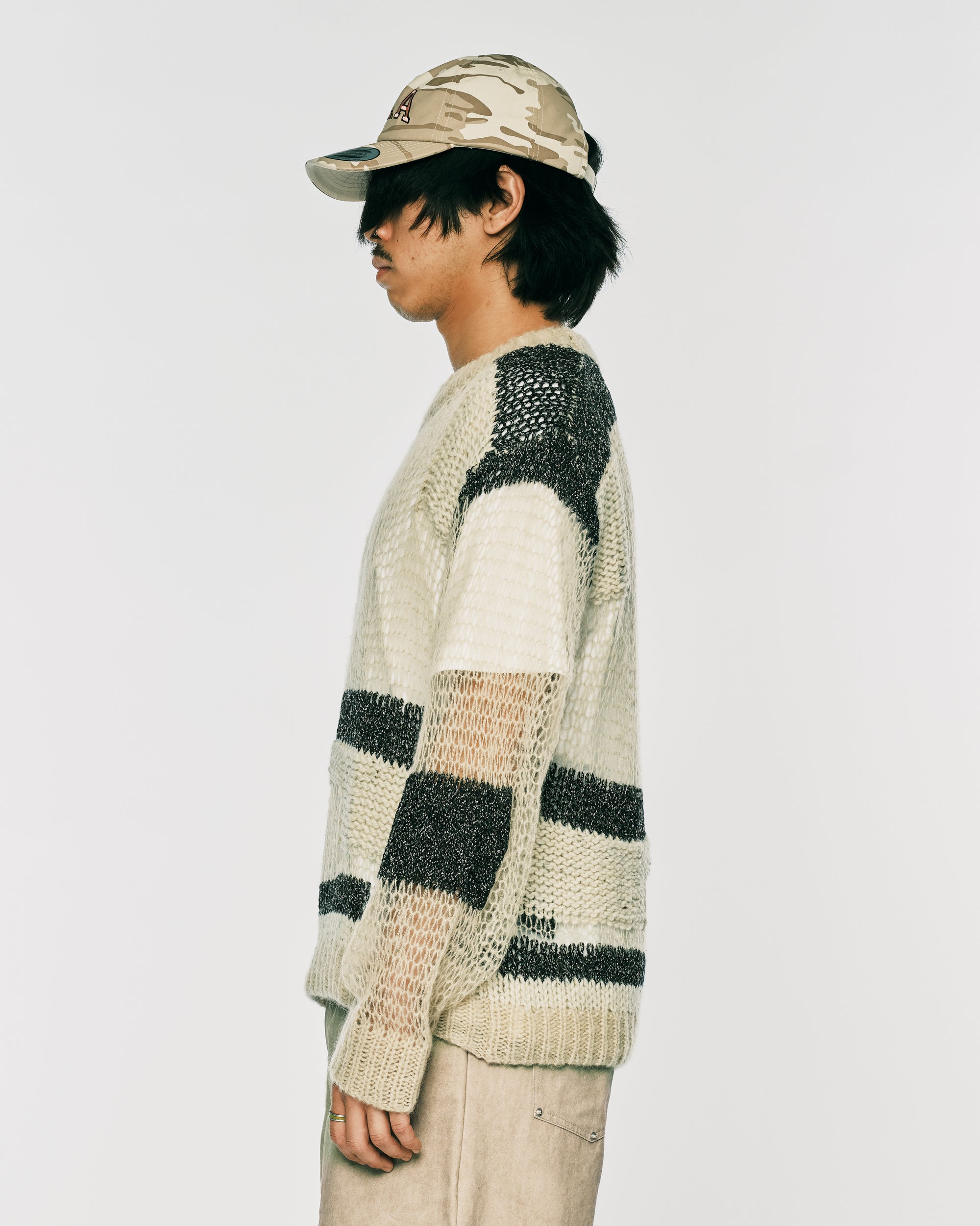 Draft knit sweater