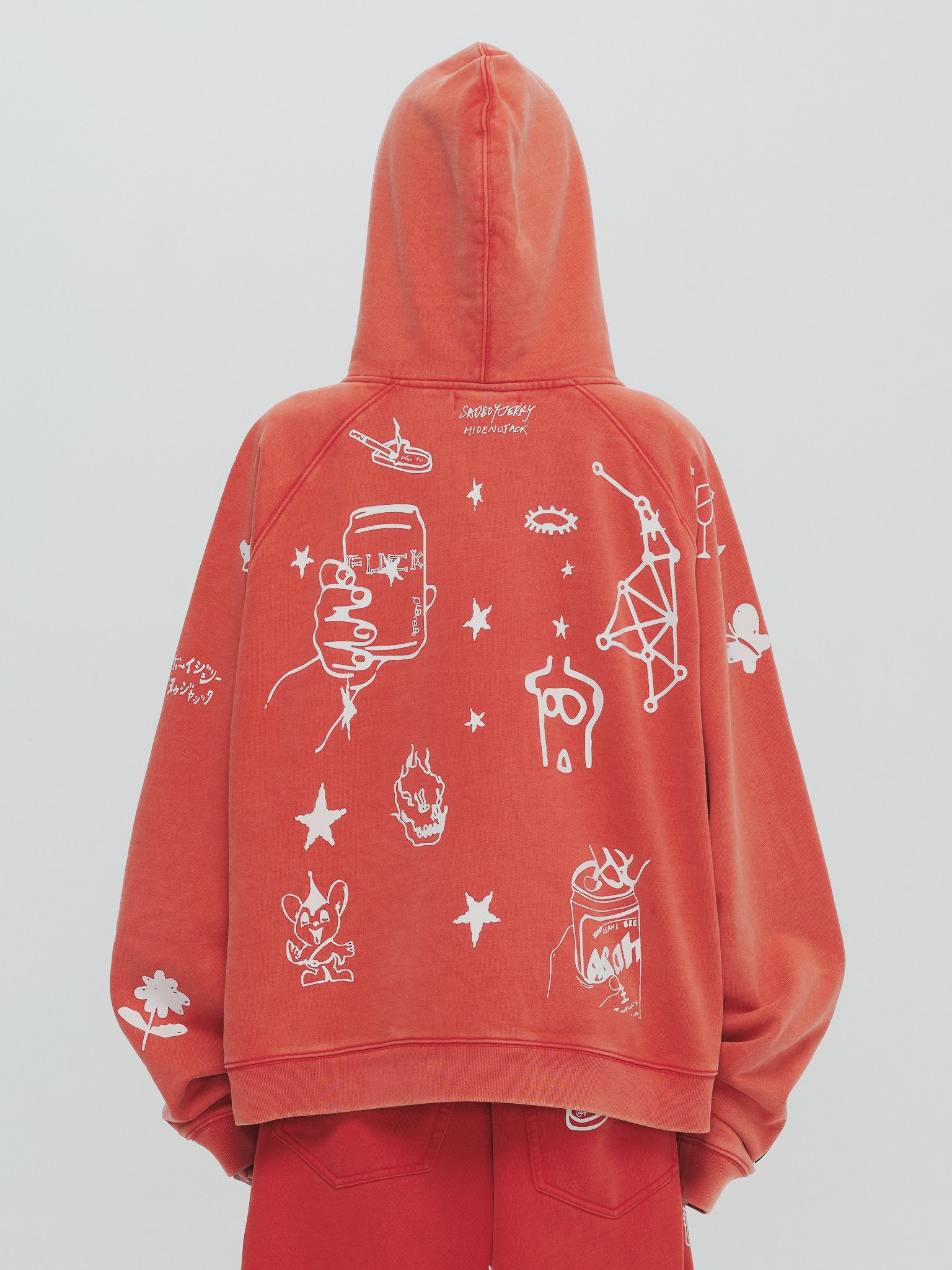 x SYU. Man illustrator hoodie