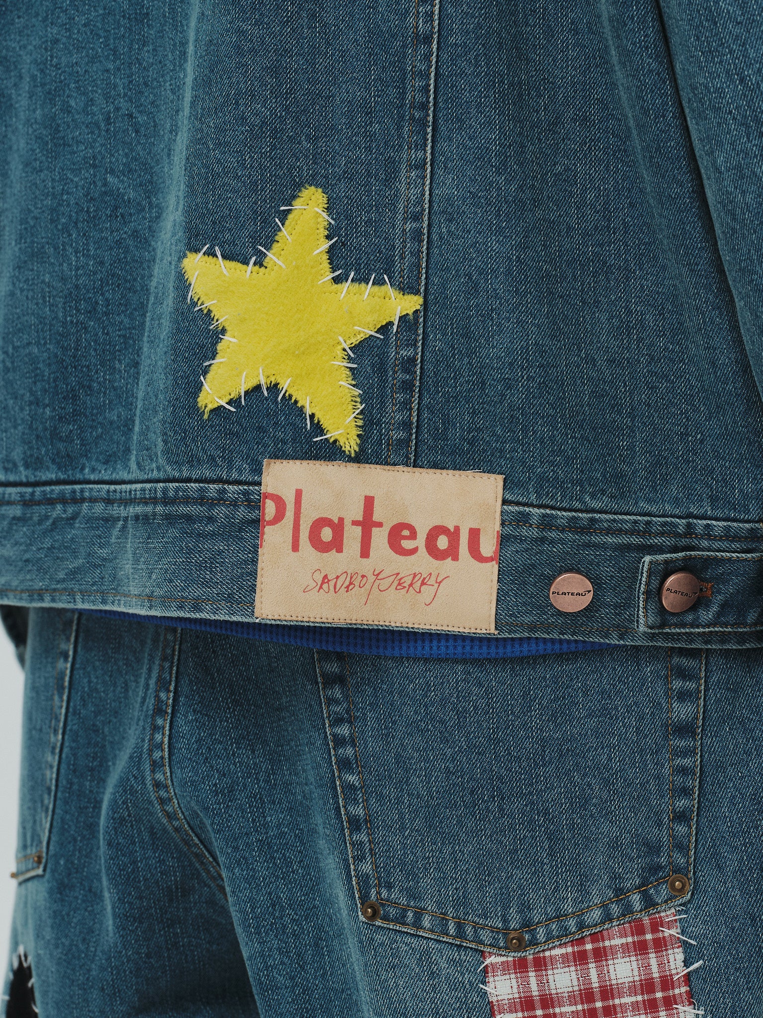 Patch denim jacket