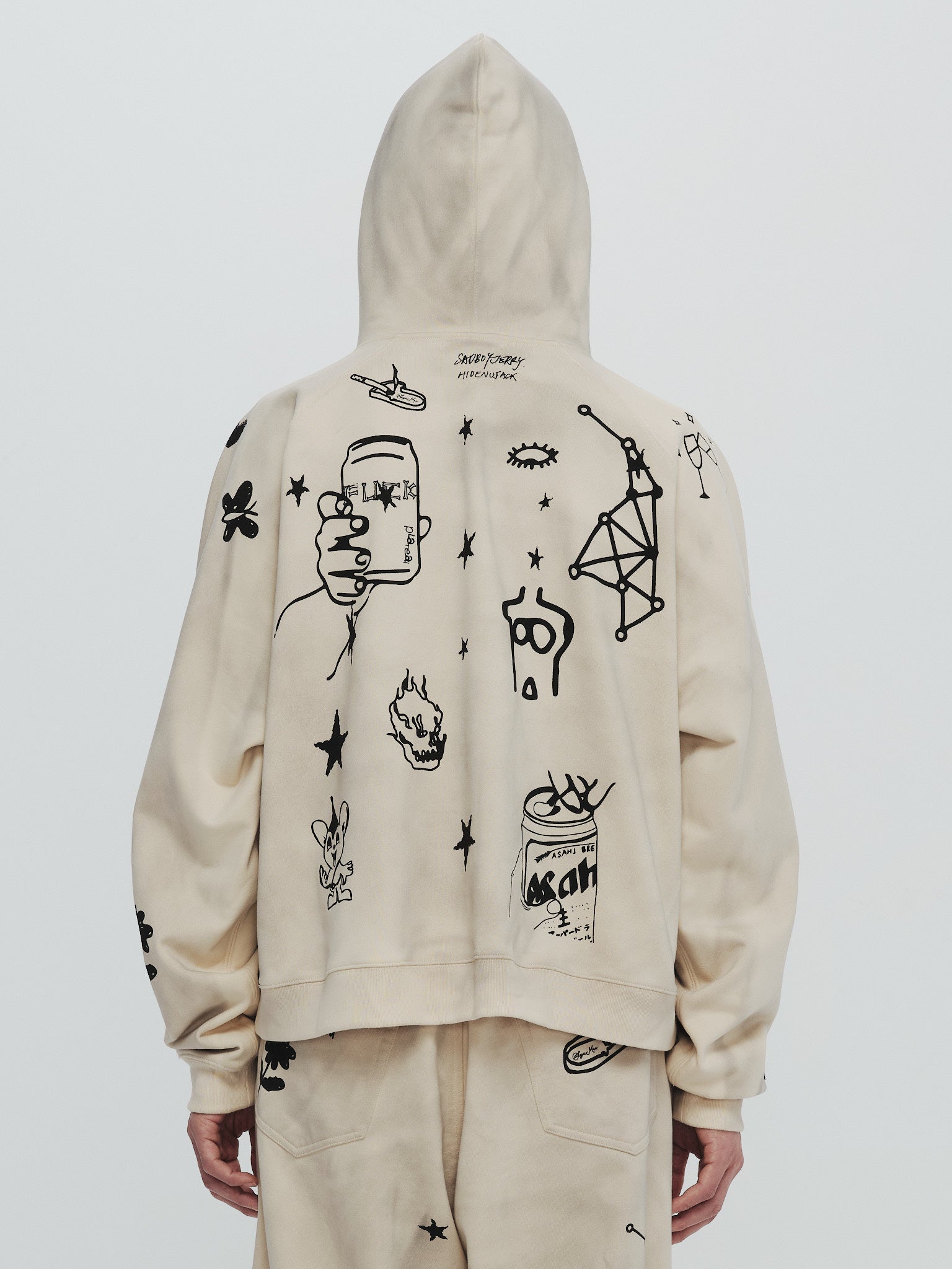 x SYU. Man illustrator hoodie