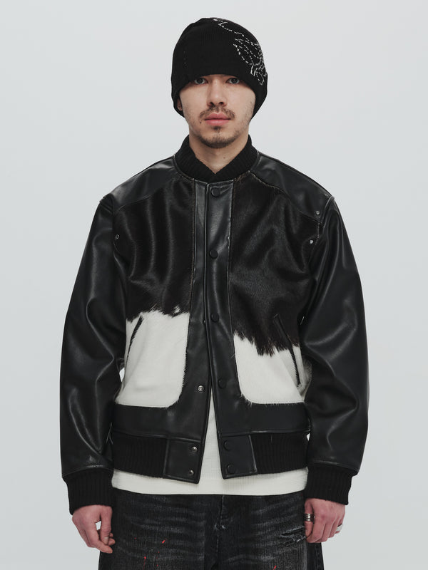 Cowhide bomber