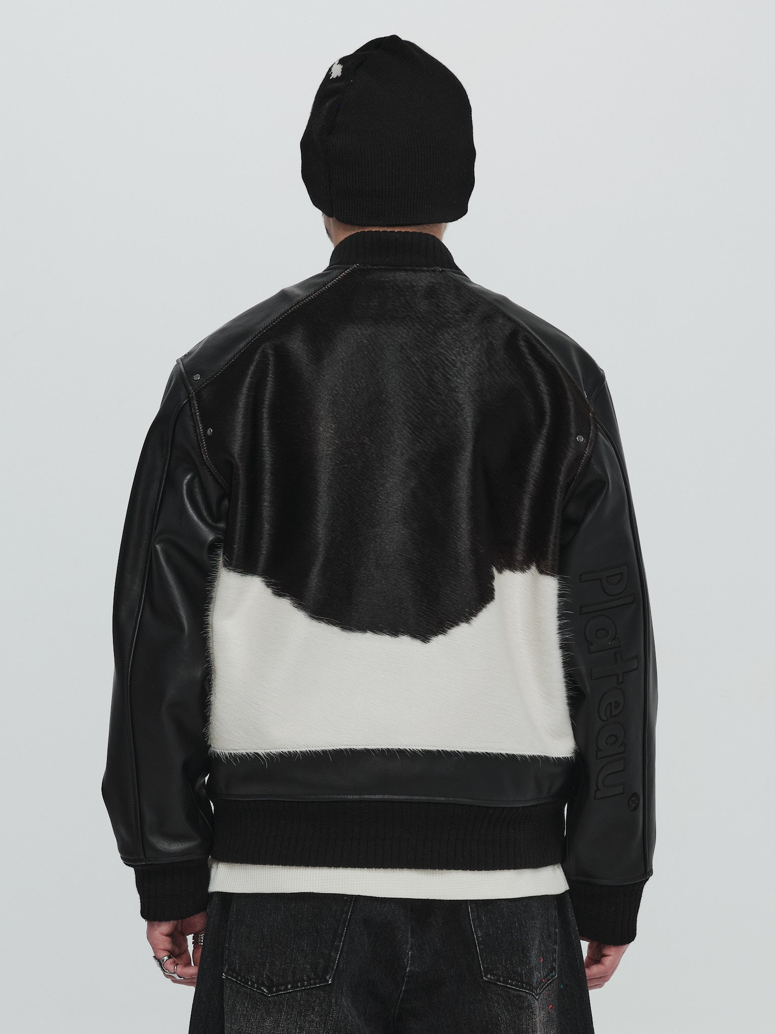 Cowhide bomber