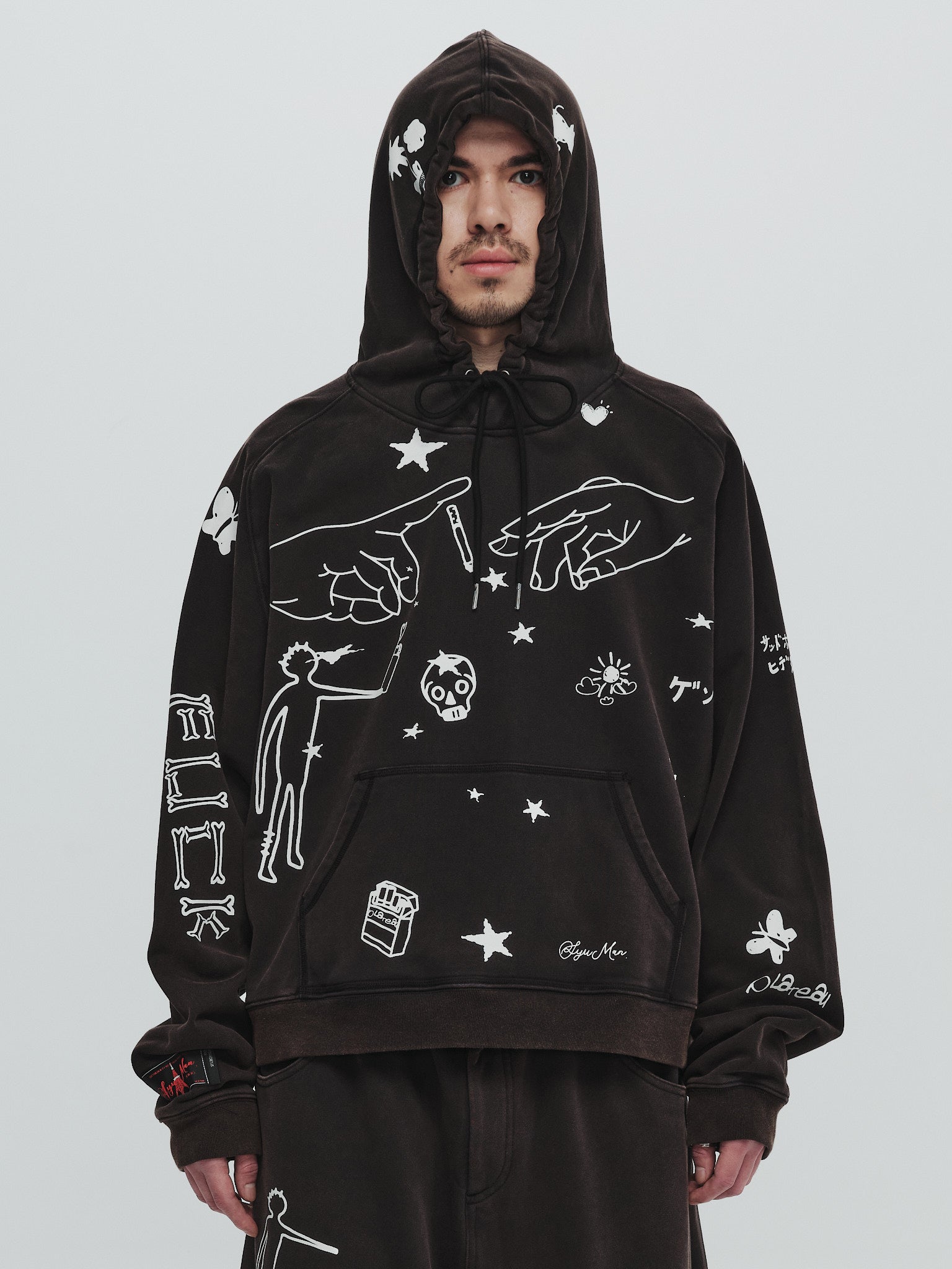 x SYU. Man illustrator hoodie