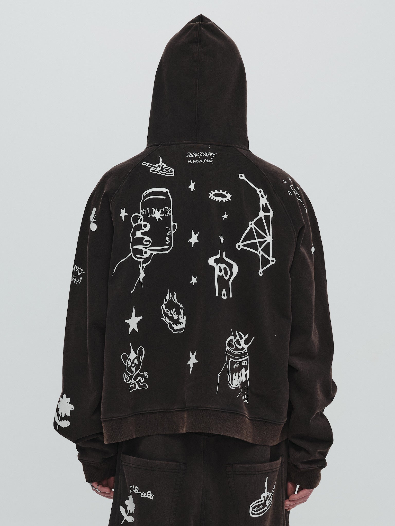 x SYU. Man illustrator hoodie