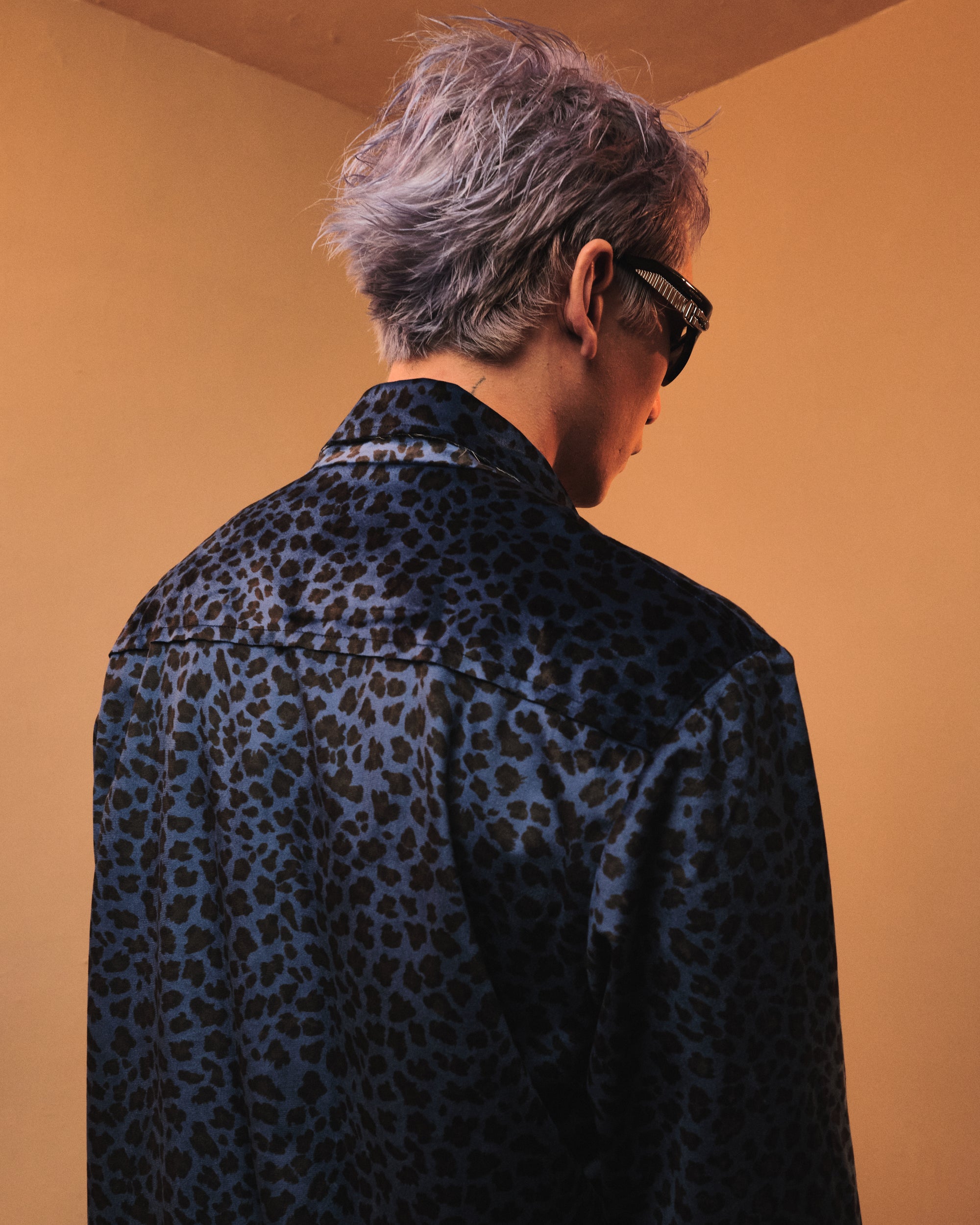 leopard zip-up jacket