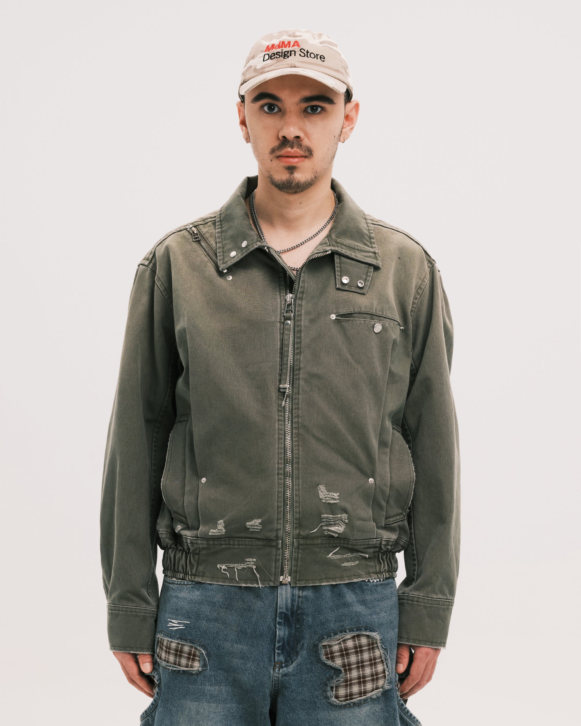 Tucked worker jacket