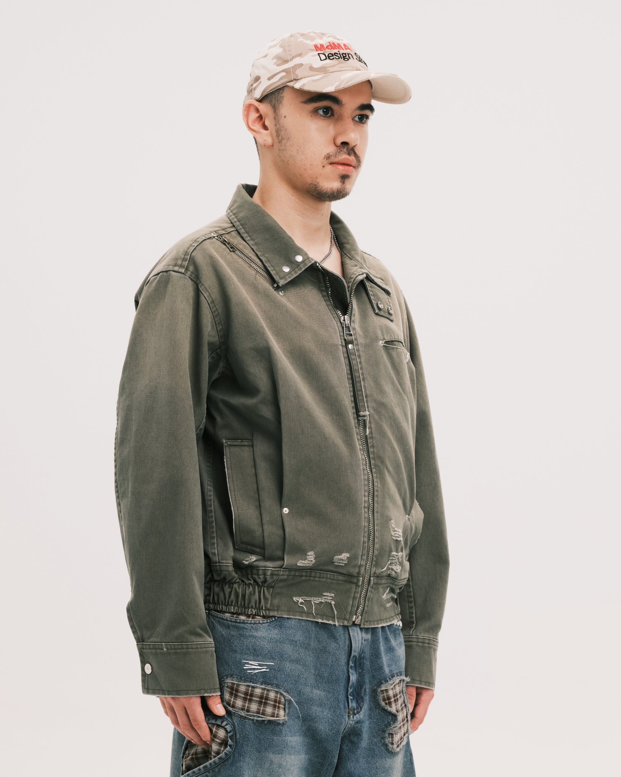 Tucked worker jacket