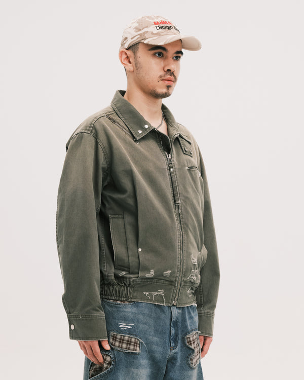 Tucked worker jacket