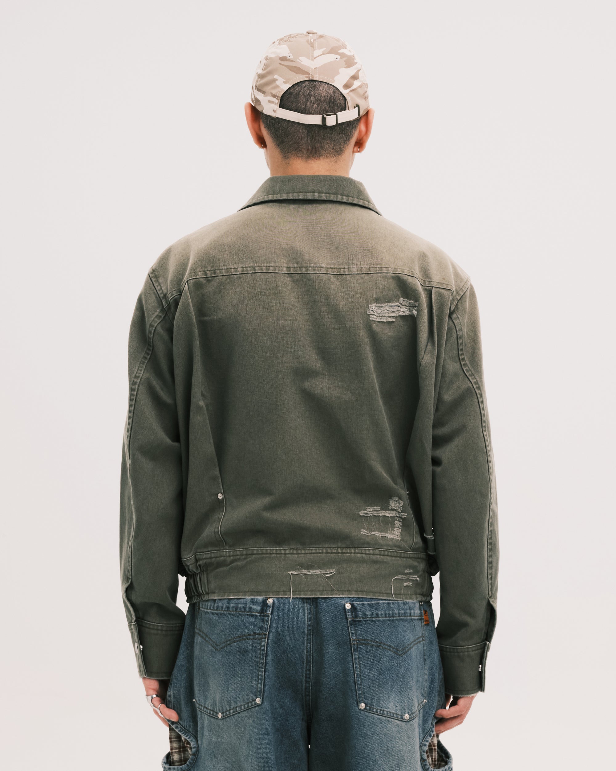 Tucked worker jacket