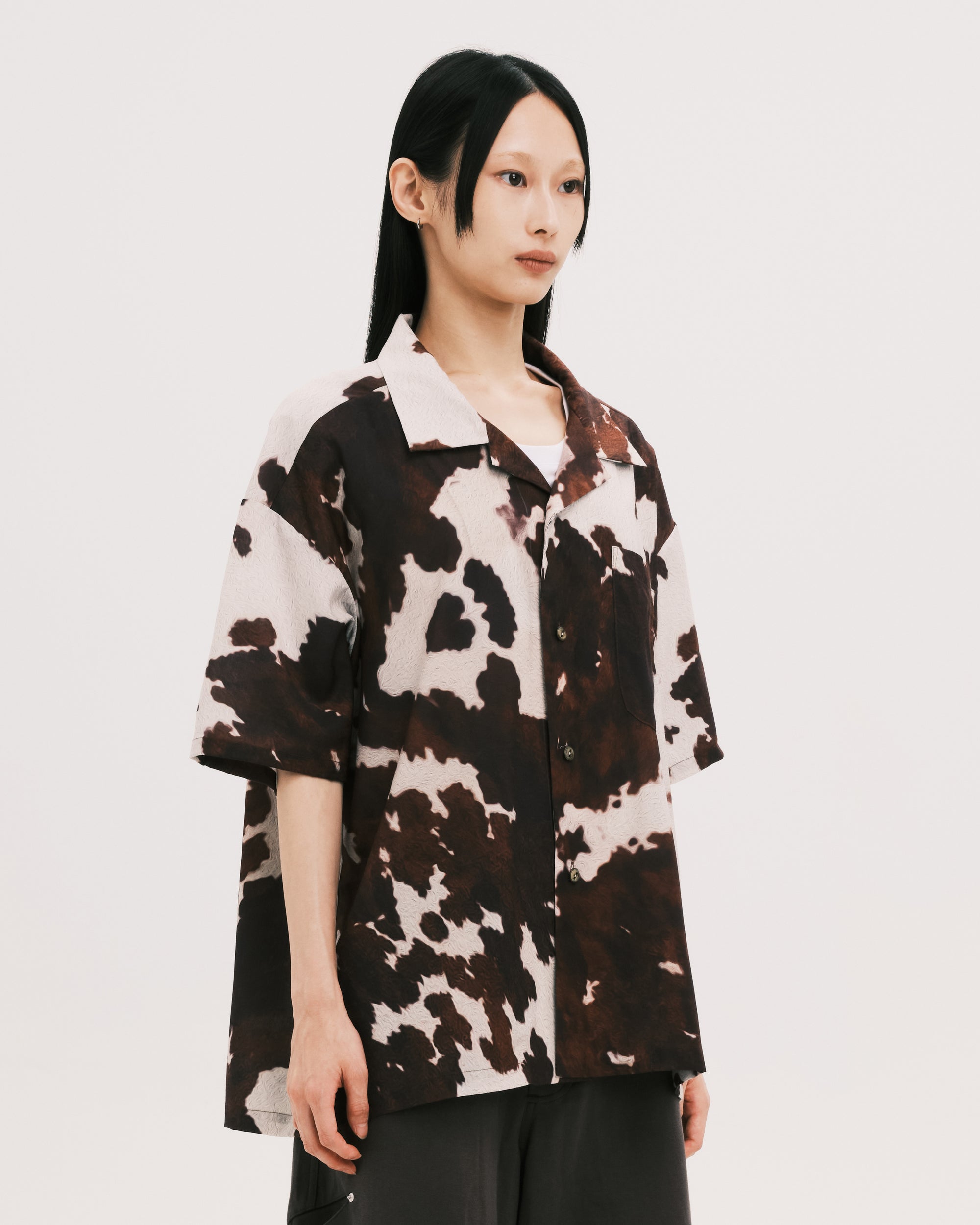 Cowhide printed shirt