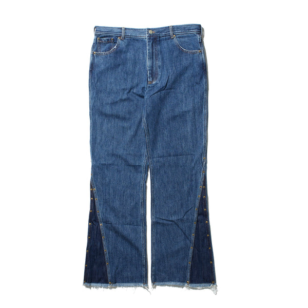 rivet spliced denim