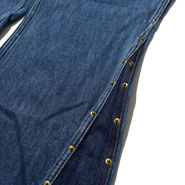 rivet spliced denim