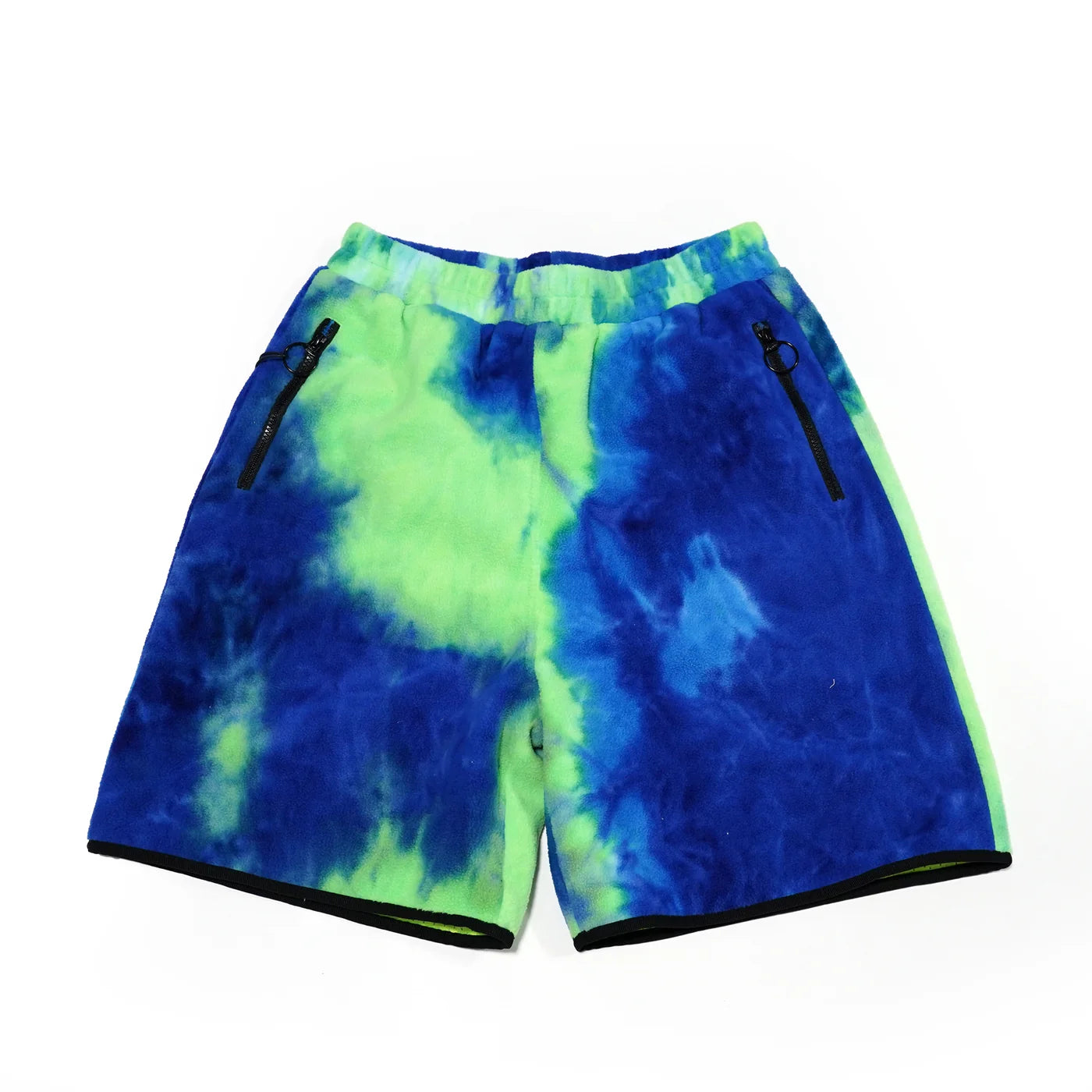 tie dye fleece shorts