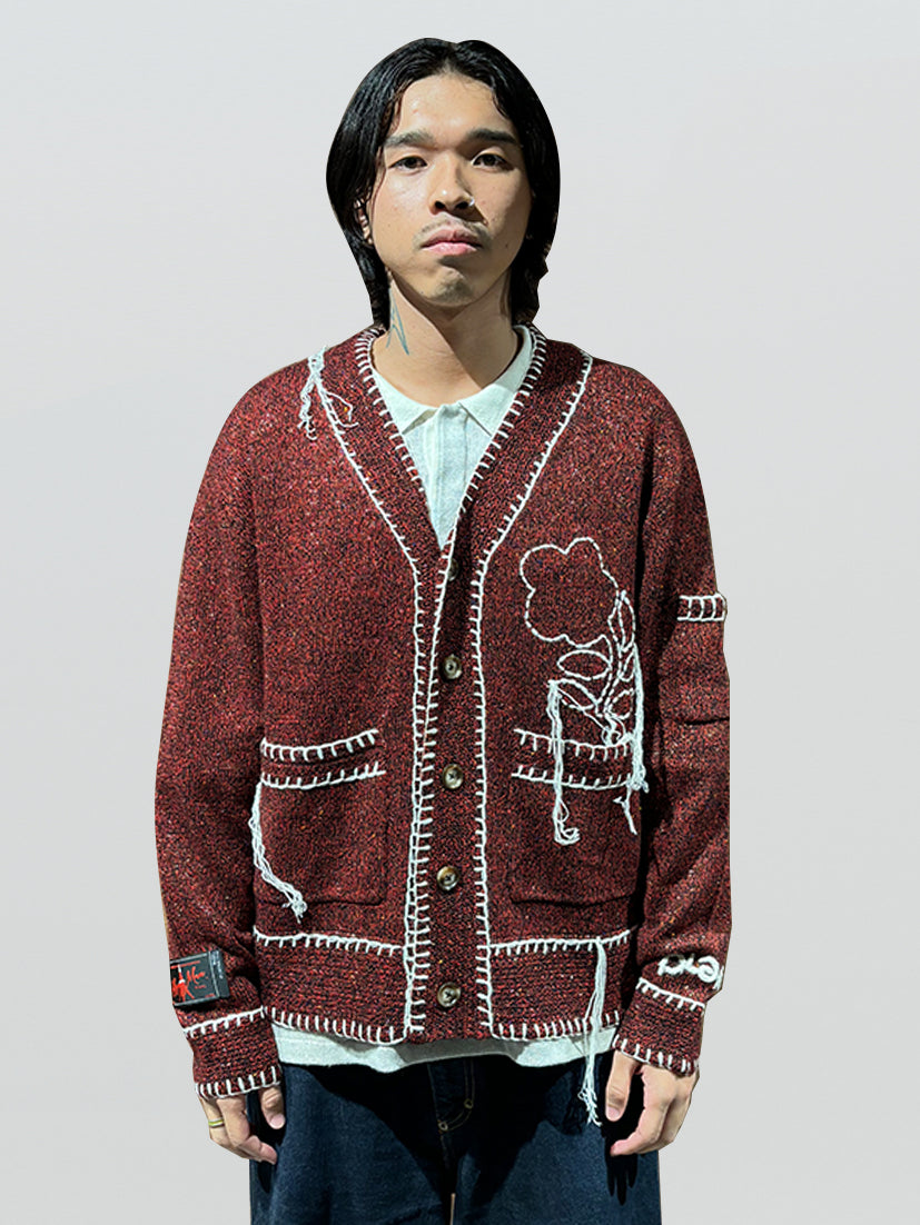 x SYU.Man floral cardigan