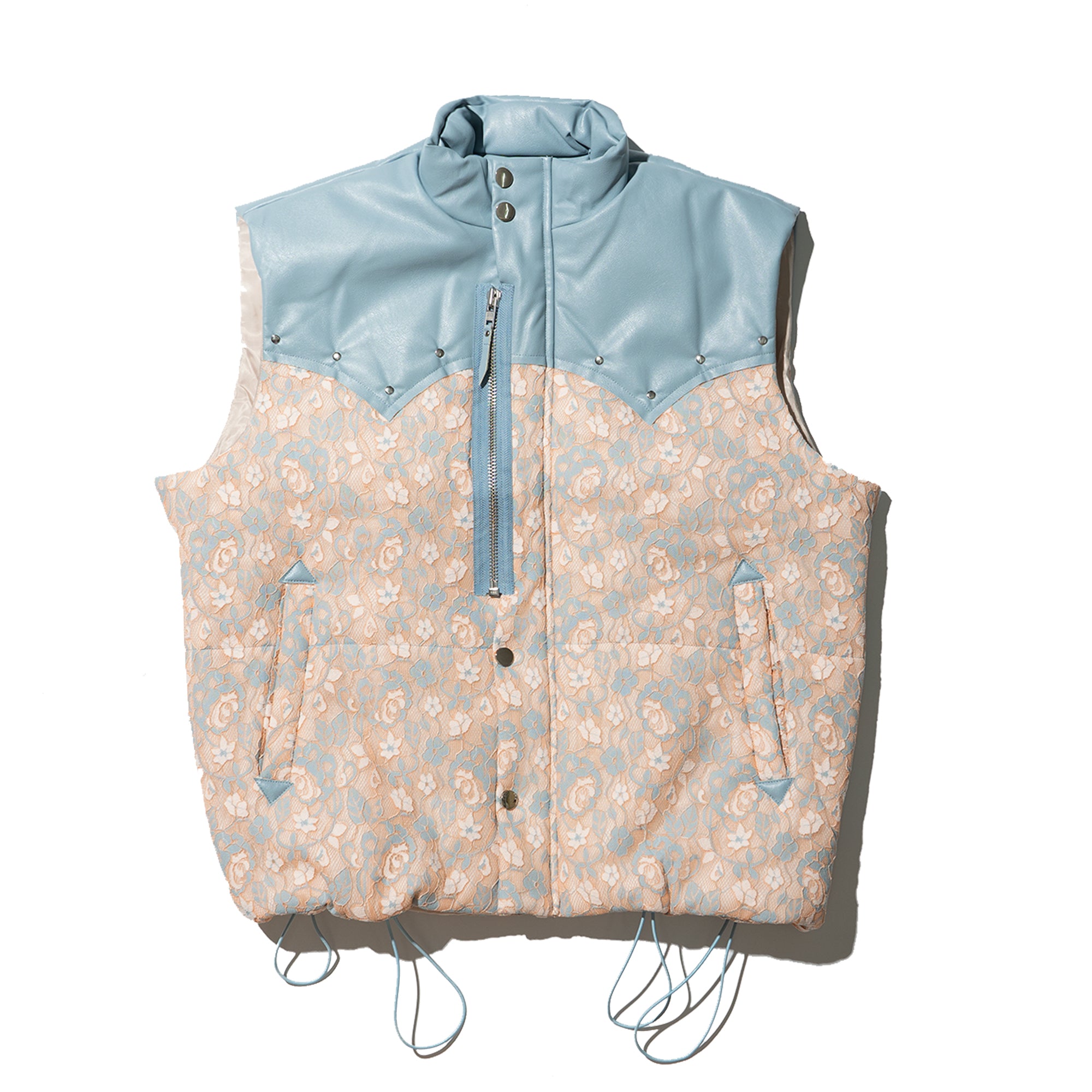 western lace padded vest – PLATEAU STUDIO